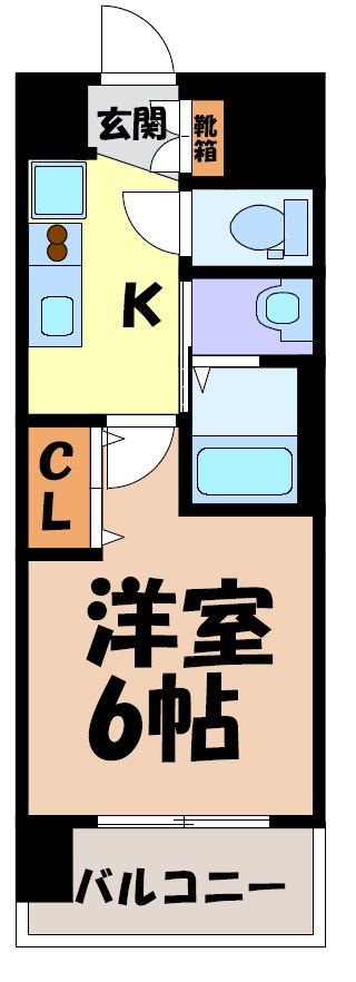 エステムコート名古屋金山ミッドクロス 間取り図