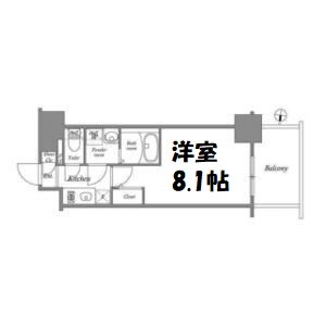 エスリード新栄マルス 間取り図