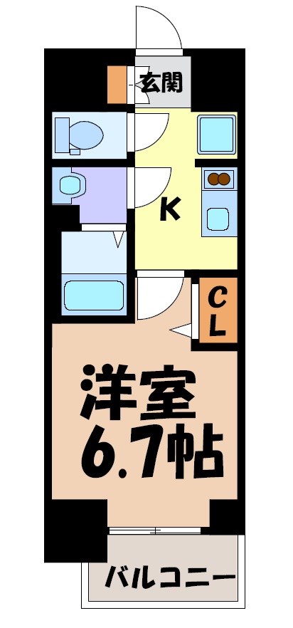 プレサンス広小路通今池 間取り図