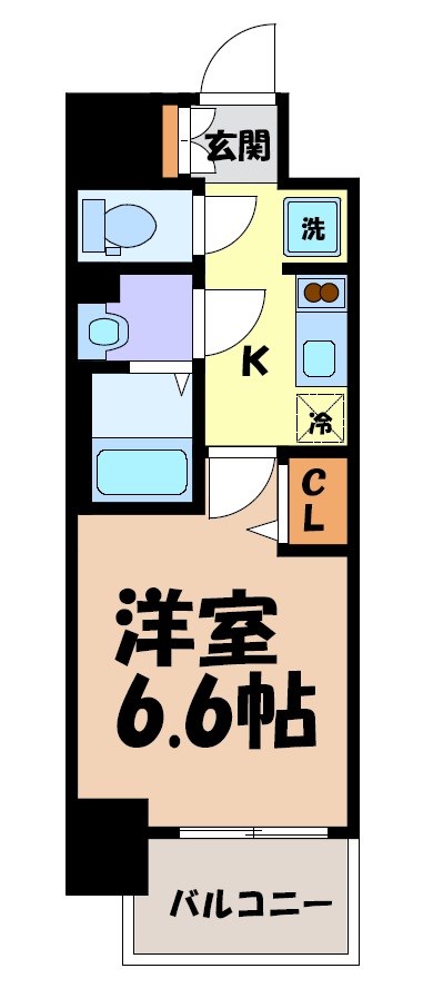 メイクス名駅南Ⅱ 間取り図