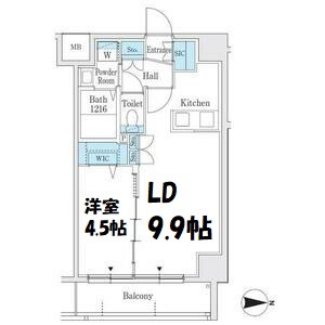 プレイズシード名古屋亀島 間取り図