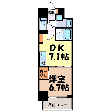 モンテーニュ名駅 間取り図