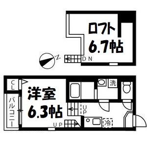 ハーモニーテラス川名町Ⅱ 間取り図