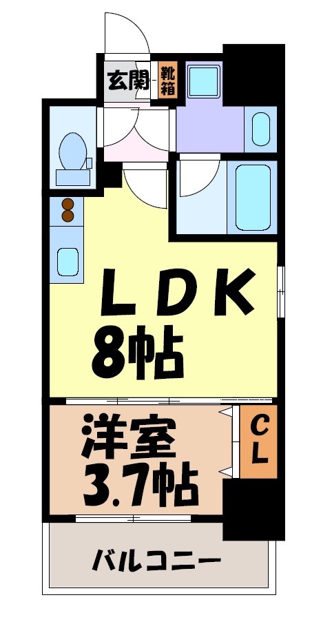 グランドゥール名駅西 間取り図