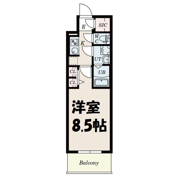 S-RESIDENCE黒川本通一丁目 間取り