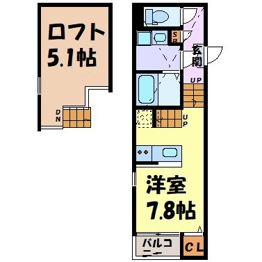 カーサフェリーチェＷ 間取り図