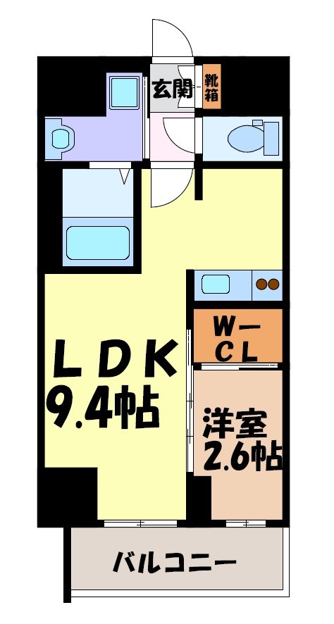 プレサンス鶴舞パークグラッド 間取り図