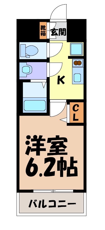 ディアレイシャス名古屋太閤通Ⅱ 間取り図