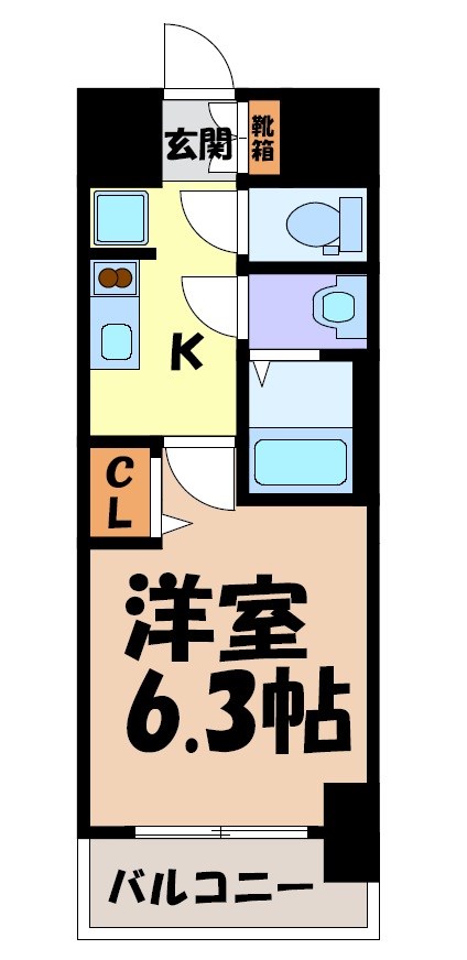 ディアレイシャス名古屋太閤通Ⅱ 間取り