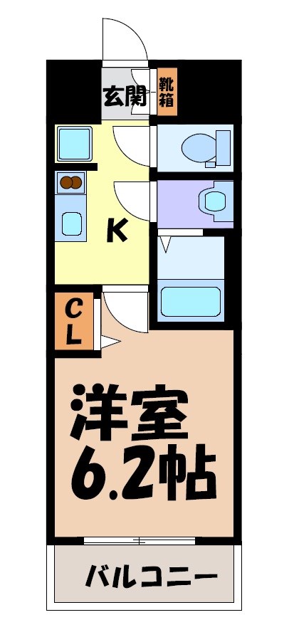 ディアレイシャス名古屋太閤通Ⅱ 間取り図