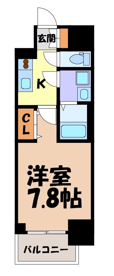 CREST TAPP新栄 間取り図