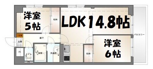 マンション森 間取り図