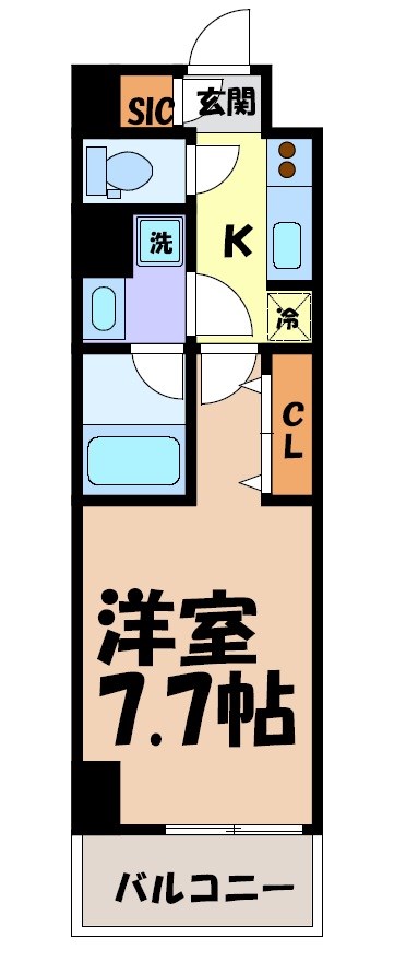 ヴェルデシア名駅南 間取り図