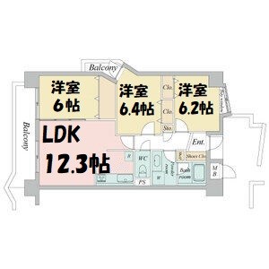 KDXレジデンス東別院 間取り