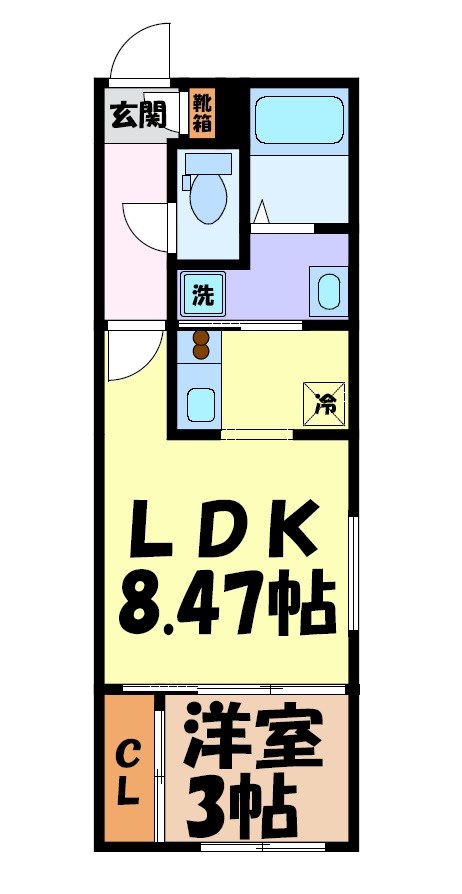 quador御器所BLANC 間取り図