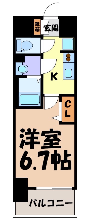 プレサンス伏見アーバンベース 間取り図