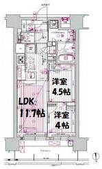 プレサンスロジェ金山駅前 間取り図