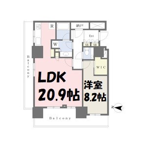 ブリリアタワー名古屋グランスイート 間取り図