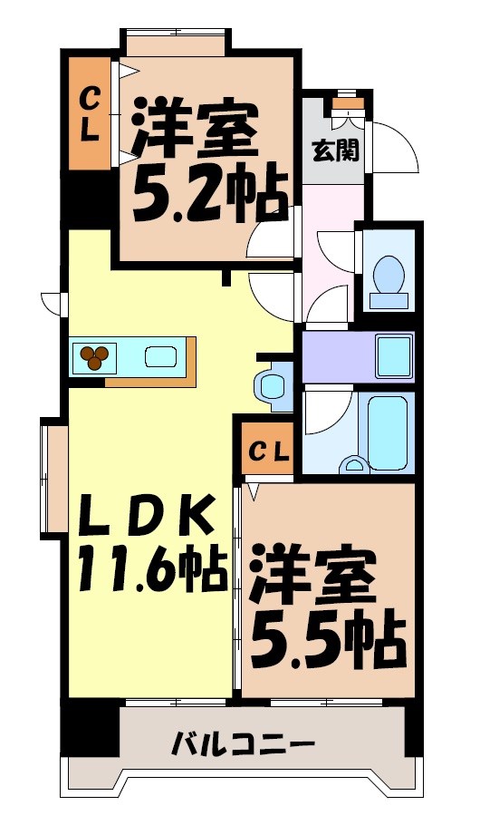 シャトーMURASEＶ 間取り図