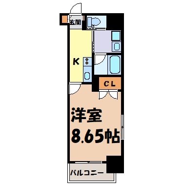 プランベイム大須駅前 間取り図