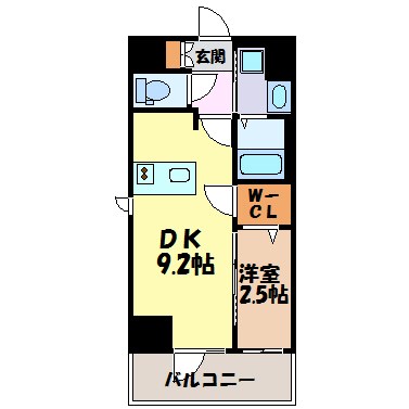 エステムコート名古屋新栄Ⅱアリーナ 間取り図