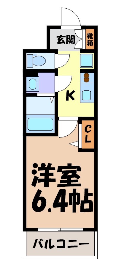 メイクス鶴舞Ⅱ 間取り図