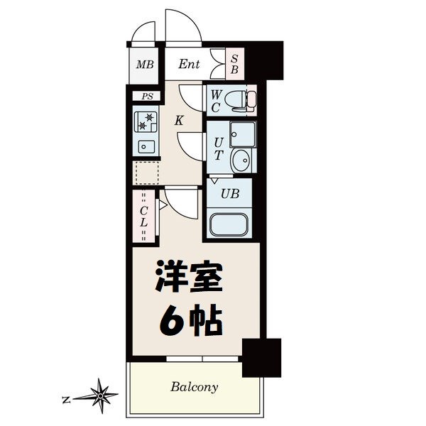 S-RESIDENCE尾頭橋 間取り図