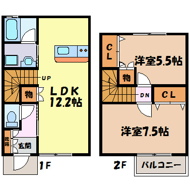 カーサ・ミツルギ 間取り図