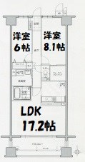 ソーラスフロント富船 間取り図