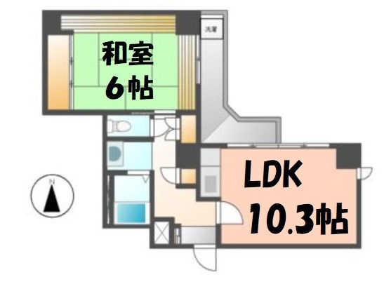 チサンマンション椿町 間取り図