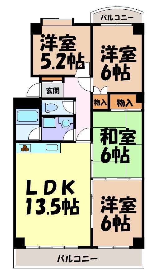三豊マンション瑞穂 間取り図