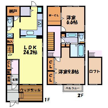 グレイス清水ヶ岡 間取り図