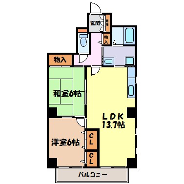 メゾンマイリバー 間取り図