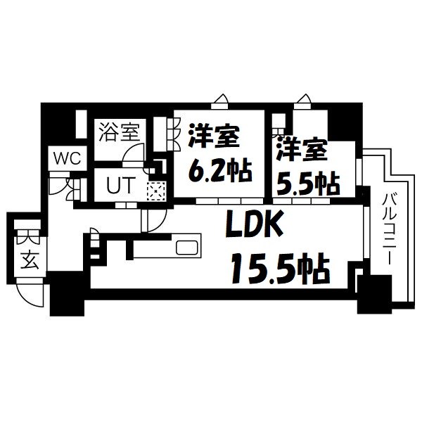 プラウドタワー名駅南 間取り図