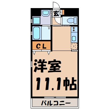 セレッソ仲田 間取り図