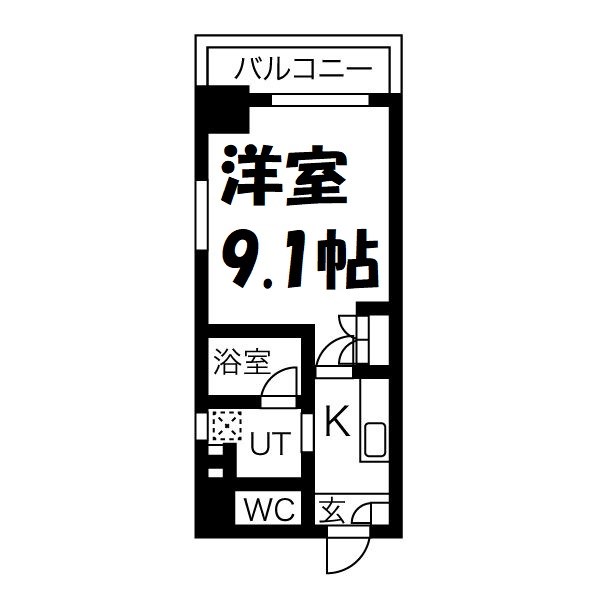 アールズタワー瑞穂運動場西駅前 間取り図