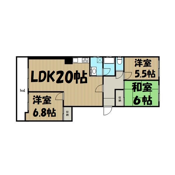 ルミエール春丘 間取り図