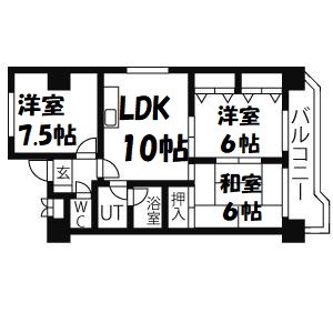マジェスティーハイツ御成 間取り図