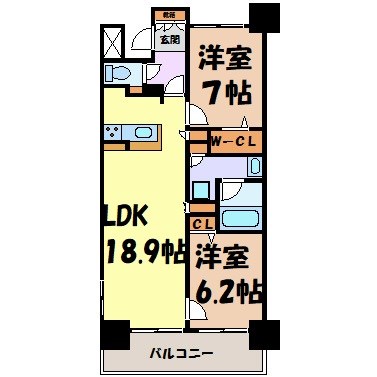 ロイヤルパークス千種 間取り図