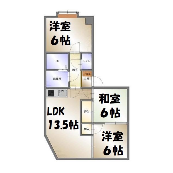 レスポアール豊岡 間取り図