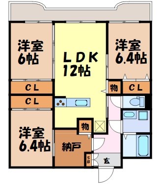 ふぁみーゆ月見坂 間取り図
