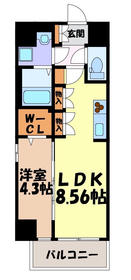 クレストタワー栄 間取り図