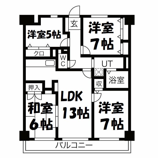 グランドハイリス本山 間取り図