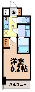 エスリード上前津LIVIA 間取り図