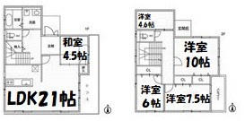 港区港楽三丁目戸建 間取り