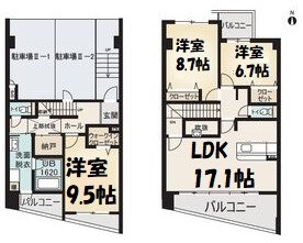 OSM植田弐番館 間取り図