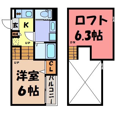 ラ・ネージュ筒井 間取り図