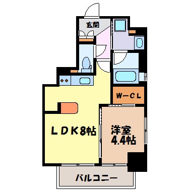 エステムプラザ名古屋D.C.2027 間取り
