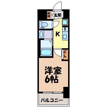 エステムコート名古屋金山ミッドクロス 間取り図