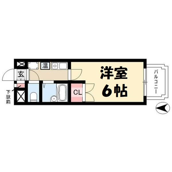 ハイツ亀島 間取り図